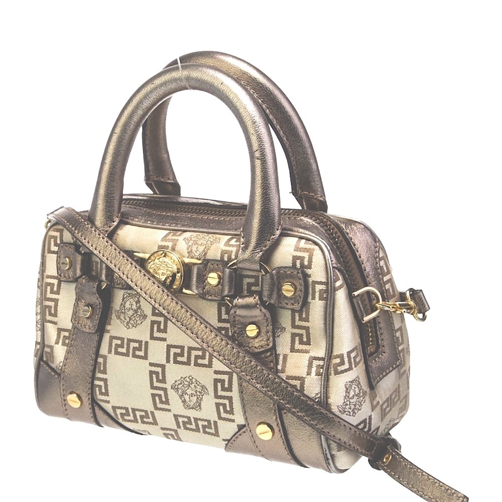 Y2K✨VERSACE La Medusa Vintage crossbody bag Boston duffle bowler small bag